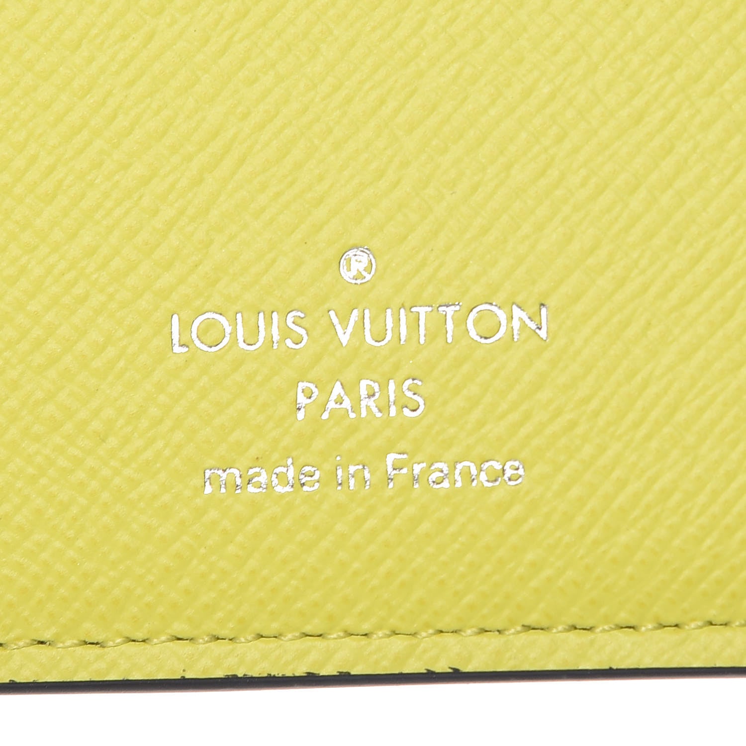 Louis Vuitton Monogram Taiga Pocket Organizer Yellow 6 of 7