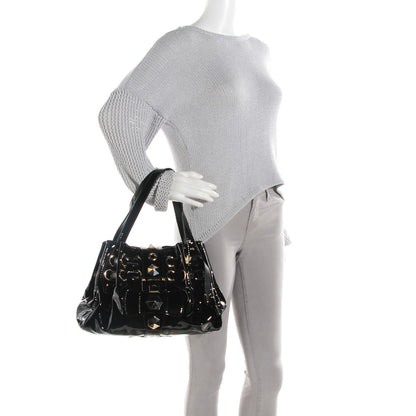 Jimmy Choo Patent Studded Ramona Black 2 of 7