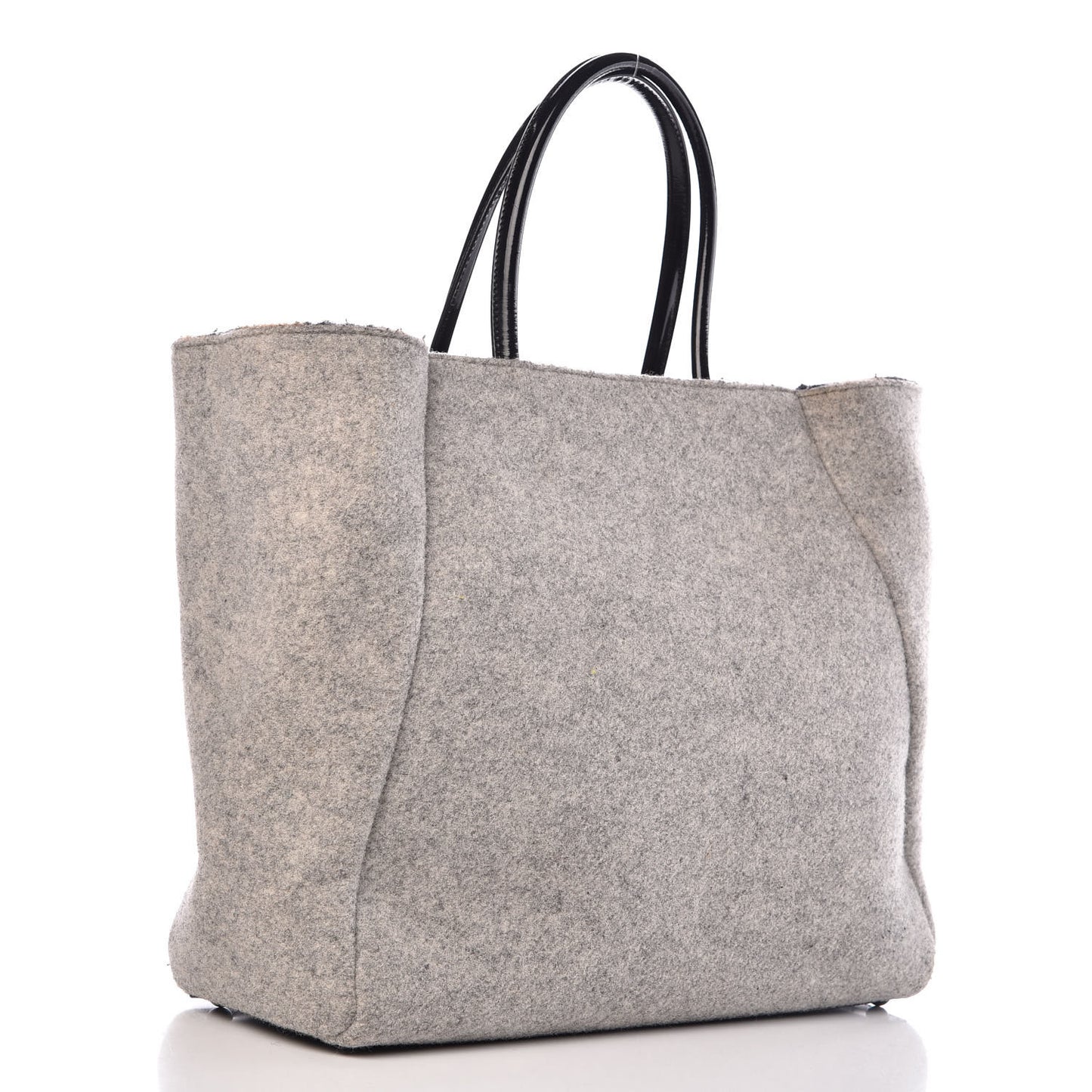Felt Large 2Jours Tote Light Grey Black