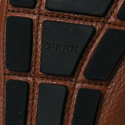 Gucci Cellarius Soft Interlocking G Driver Loafers 41 Brown 8 of 8