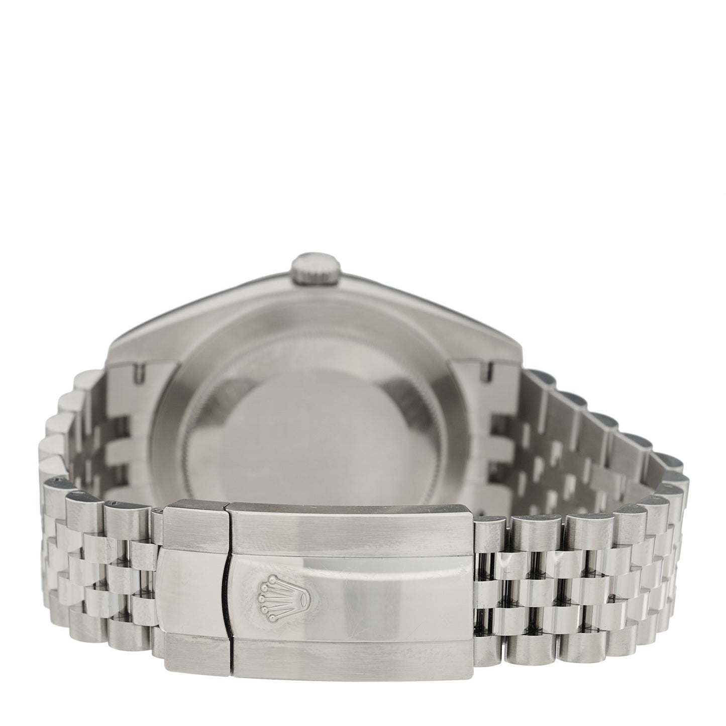 Stainless Steel 18K White Gold 41mm Oyster Perpetual Datejust Watch Bright Blue 126334