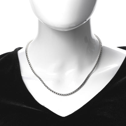 David Yurman Sterling Silver 14K Yellow Gold 3.6mm Box Chain Necklace 18" 2 of 5