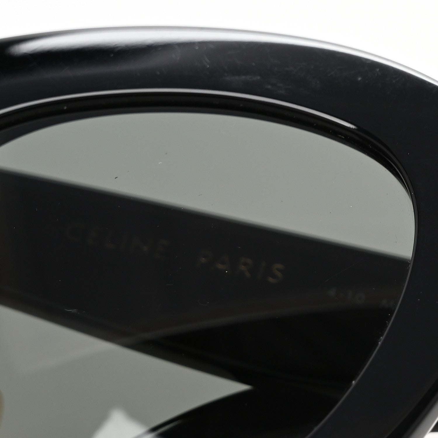 Celine Oversized Round Sunglasses CL4005FN Black 7 of 7