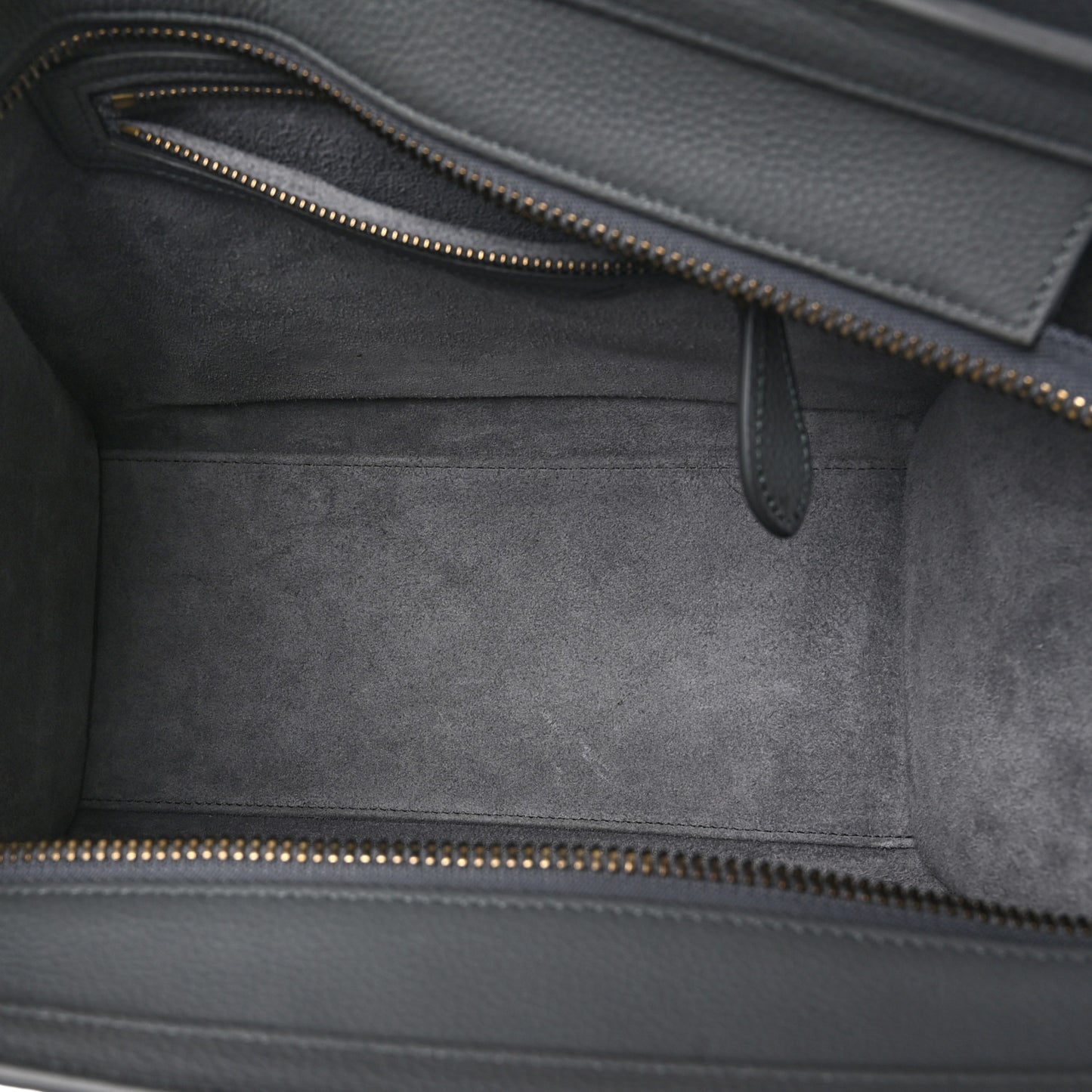 Baby Drummed Calfskin Micro Luggage Kohl