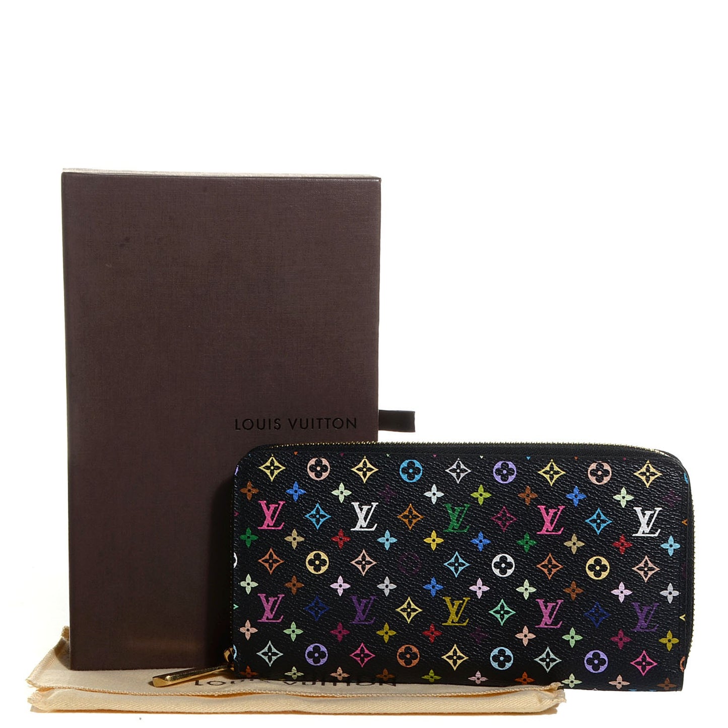 Monogram Multicolor Zippy Wallet Black Grenade