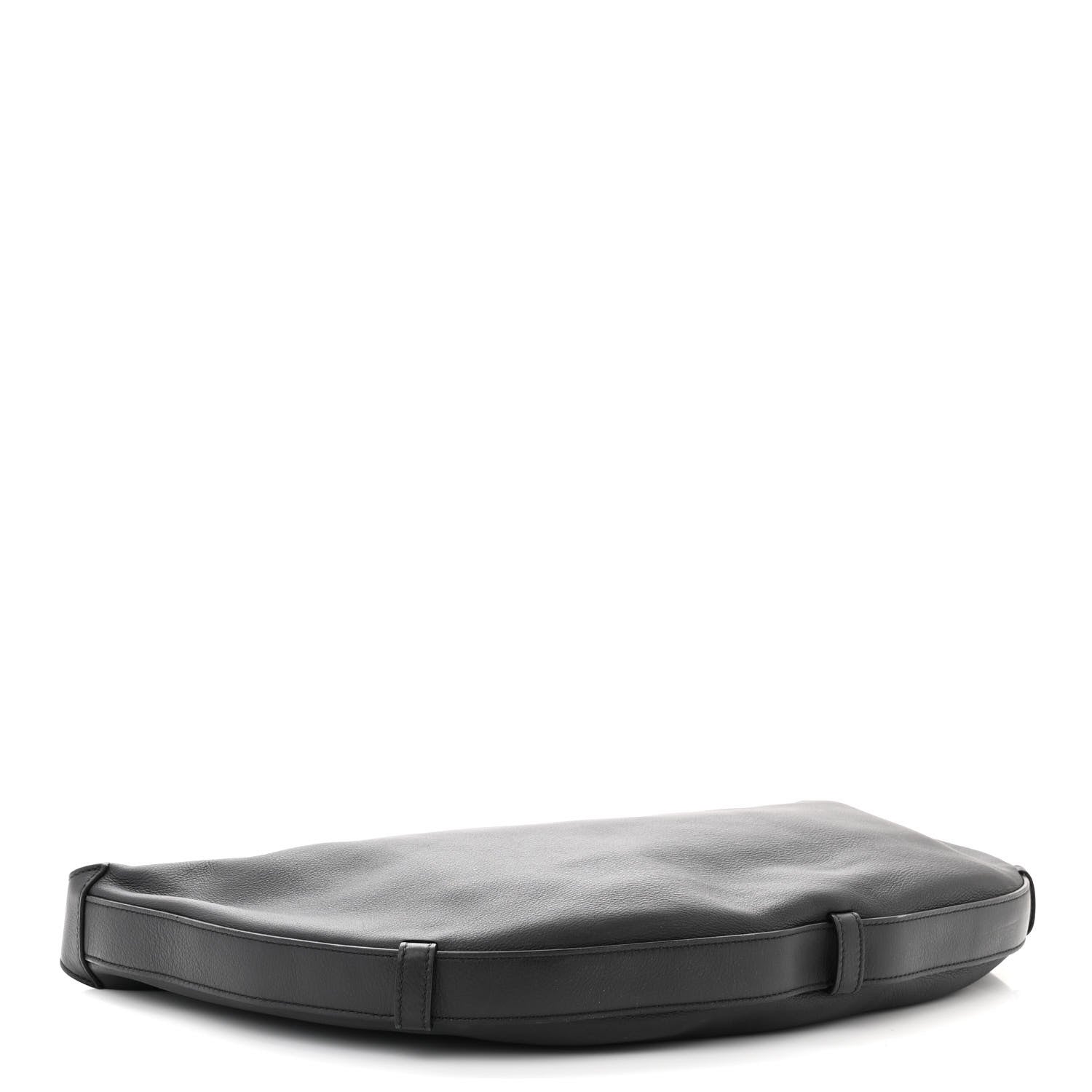 Celine Supple Calfskin Medium Strap Leandre Shoulder Bag Black 4 of 10