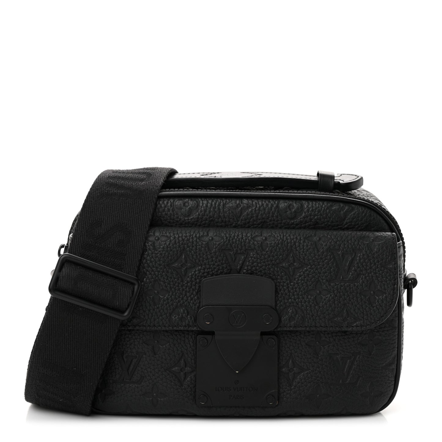 Taurillon Monogram S Lock Messenger Black