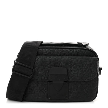 Louis Vuitton Taurillon Monogram S Lock Messenger Black 1 of 10