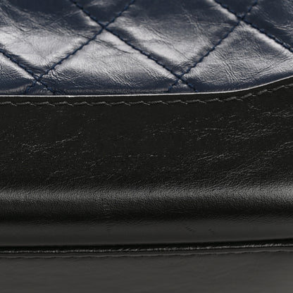 Chanel Aged Calfskin Quilted Small Gabrielle Hobo Navy Black 12 of 12