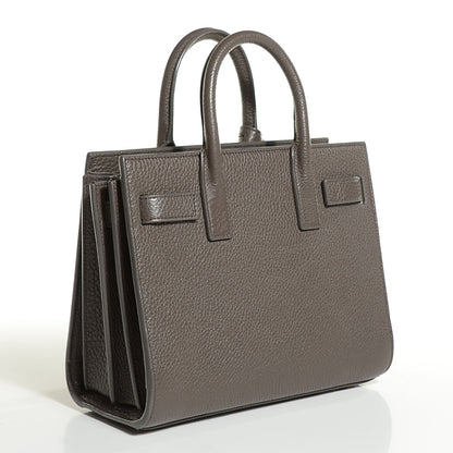 Saint Laurent Grained Calfskin Nano Sac De Jour Earth 3 of 8