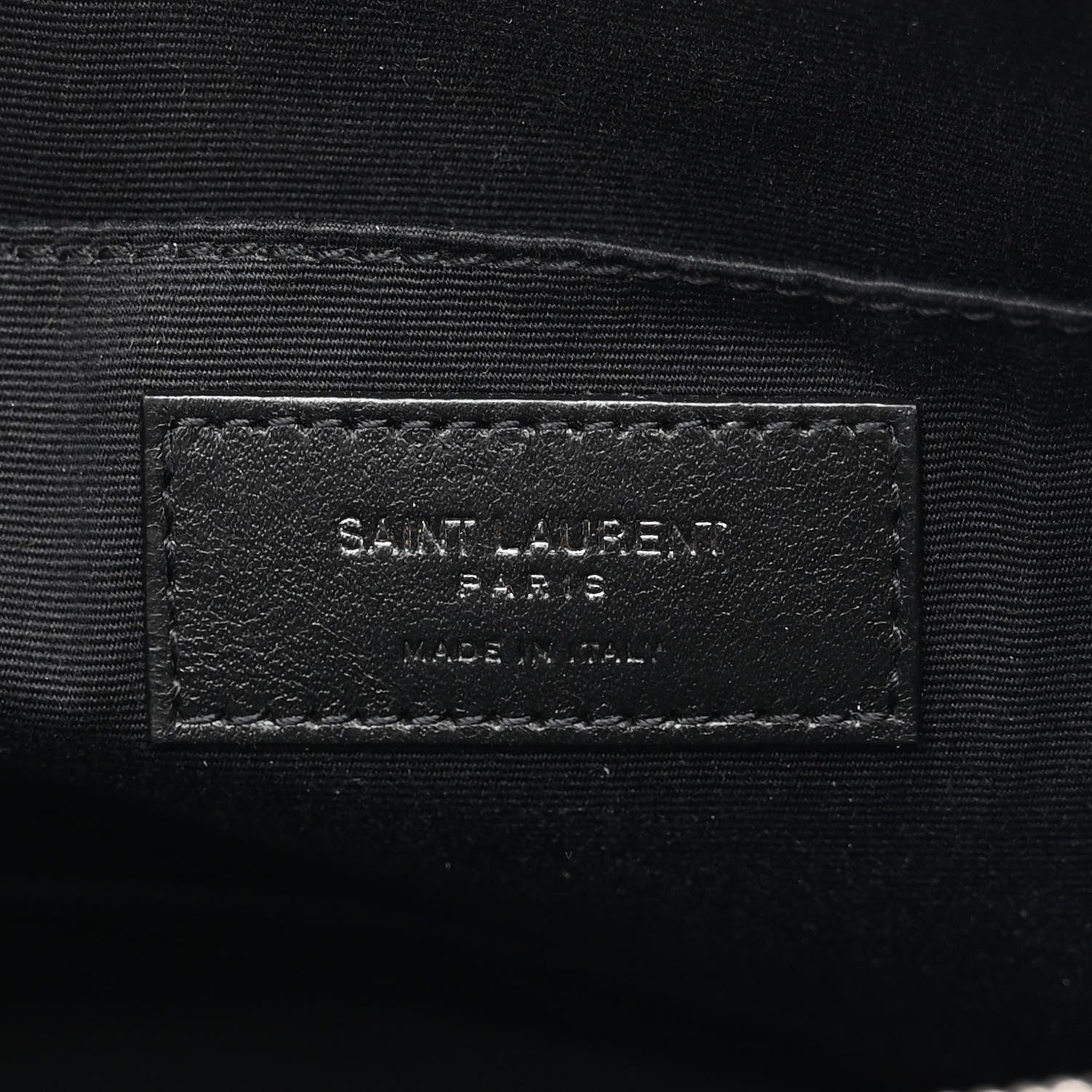 Saint Laurent Calfskin Matelasse Monogram Lou Camera Bag Black 6 of 13