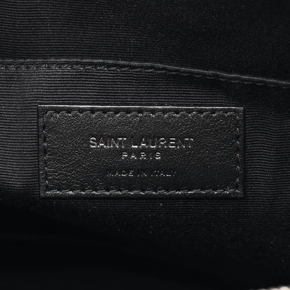 Saint Laurent Calfskin Matelasse Monogram Lou Camera Bag Black 6 of 13