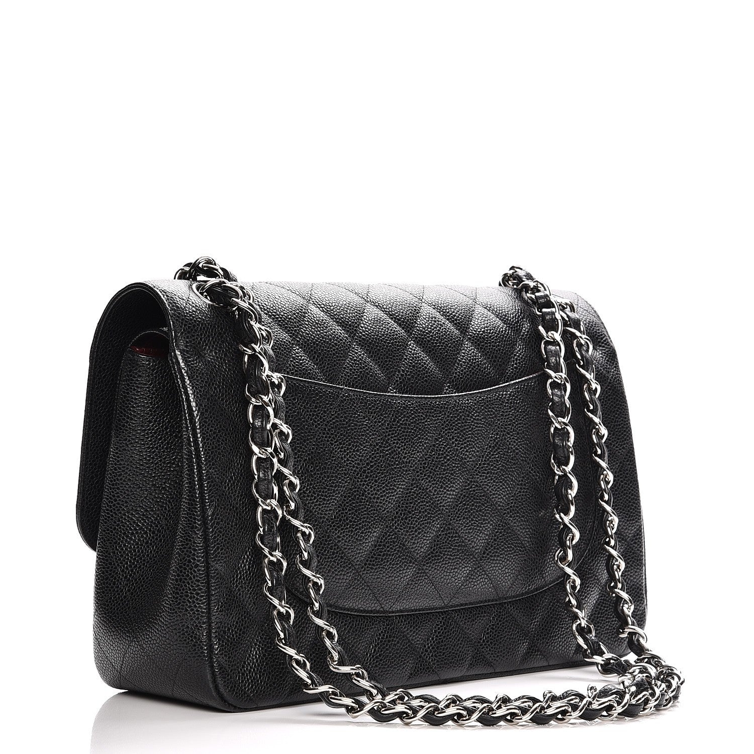 Chanel Caviar Quilted Jumbo Double Flap Black 3 of 7