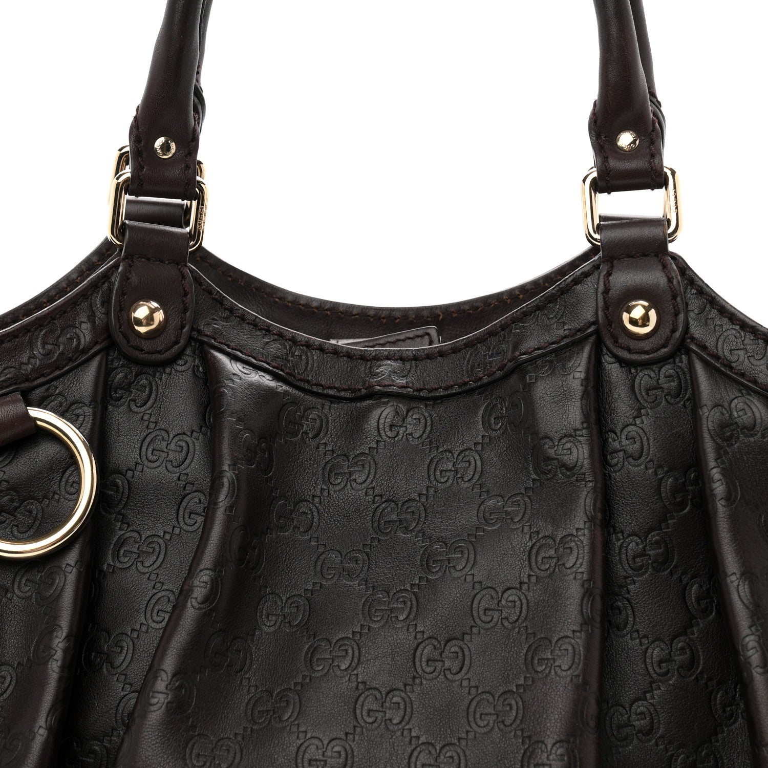 Gucci Guccissima Medium Sukey Tote  Chocolate 7 of 10