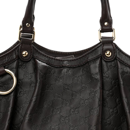 Gucci Guccissima Medium Sukey Tote  Chocolate 7 of 10