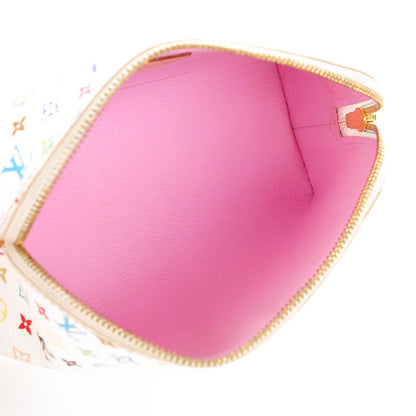 Louis Vuitton Monogram Multicolor Cosmetic Pouch White Litchi 5 of 7