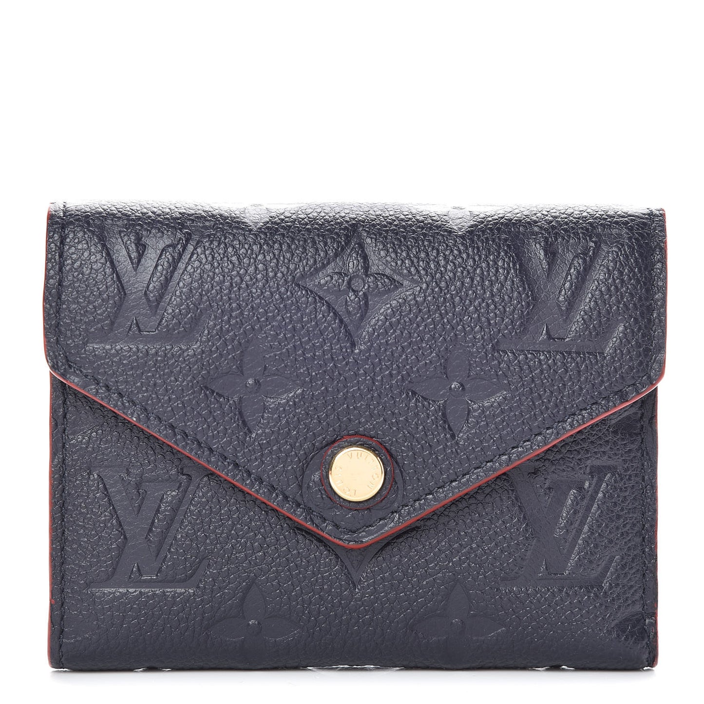 Empreinte Victorine Wallet Marine Rouge