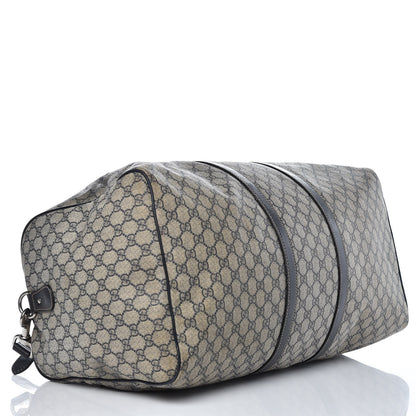 Gucci GG Plus Monogram Large Carry On Duffle Bag Navy 4 of 25