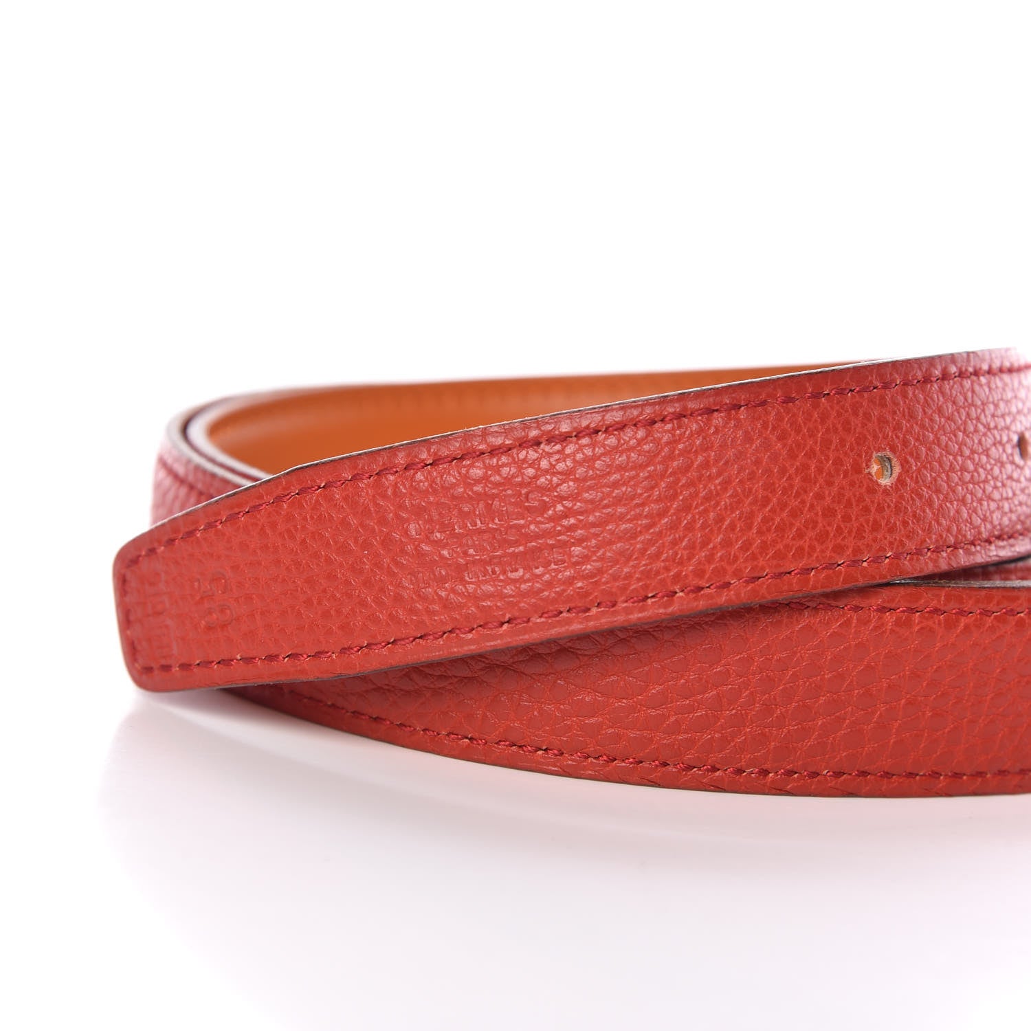 Hermes Box Togo 24mm Mini Constance H Belt 85 Orange Vermillion 6 of 8