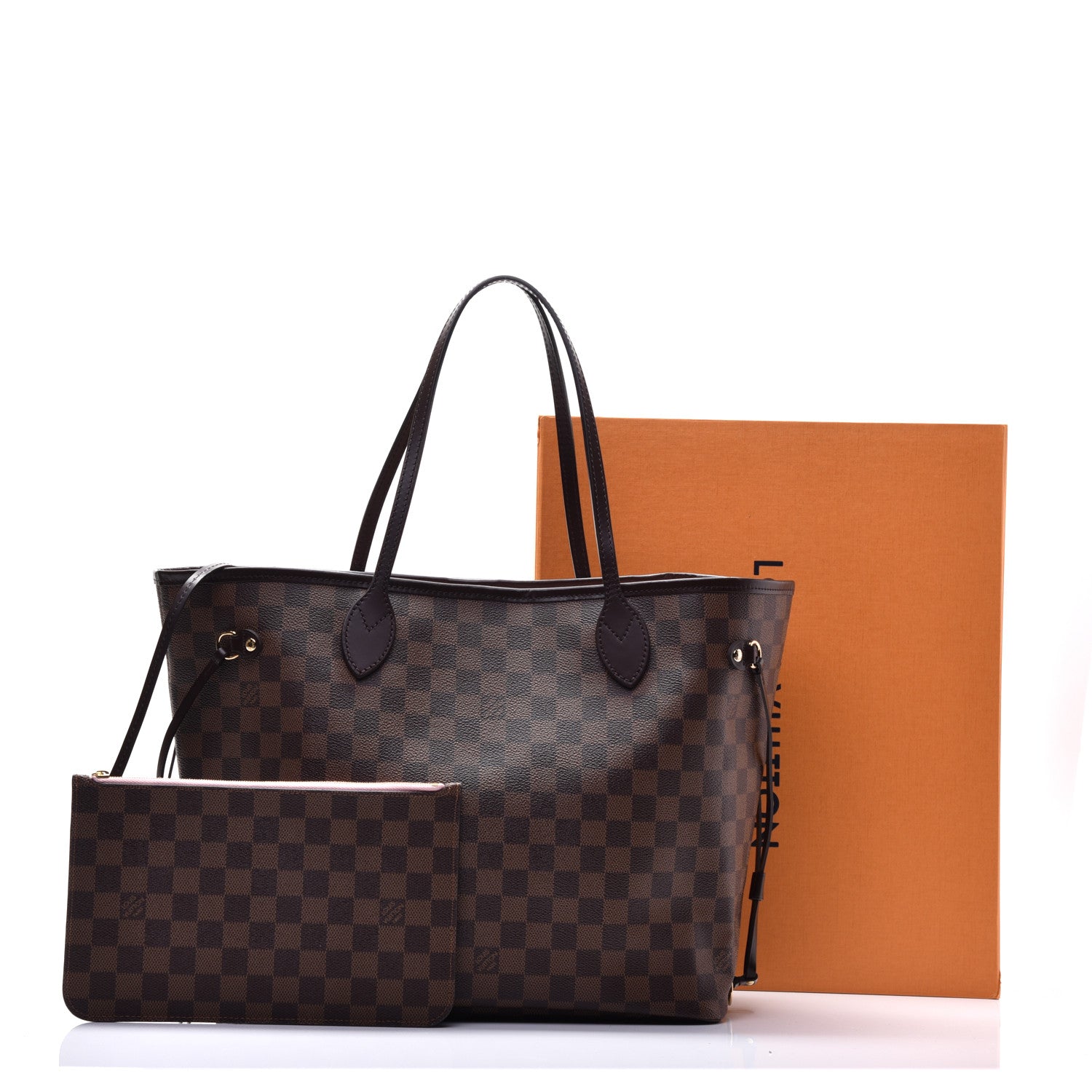 Louis Vuitton Damier Ebene Neo Neverfull MM Rose Ballerine 9 of 9