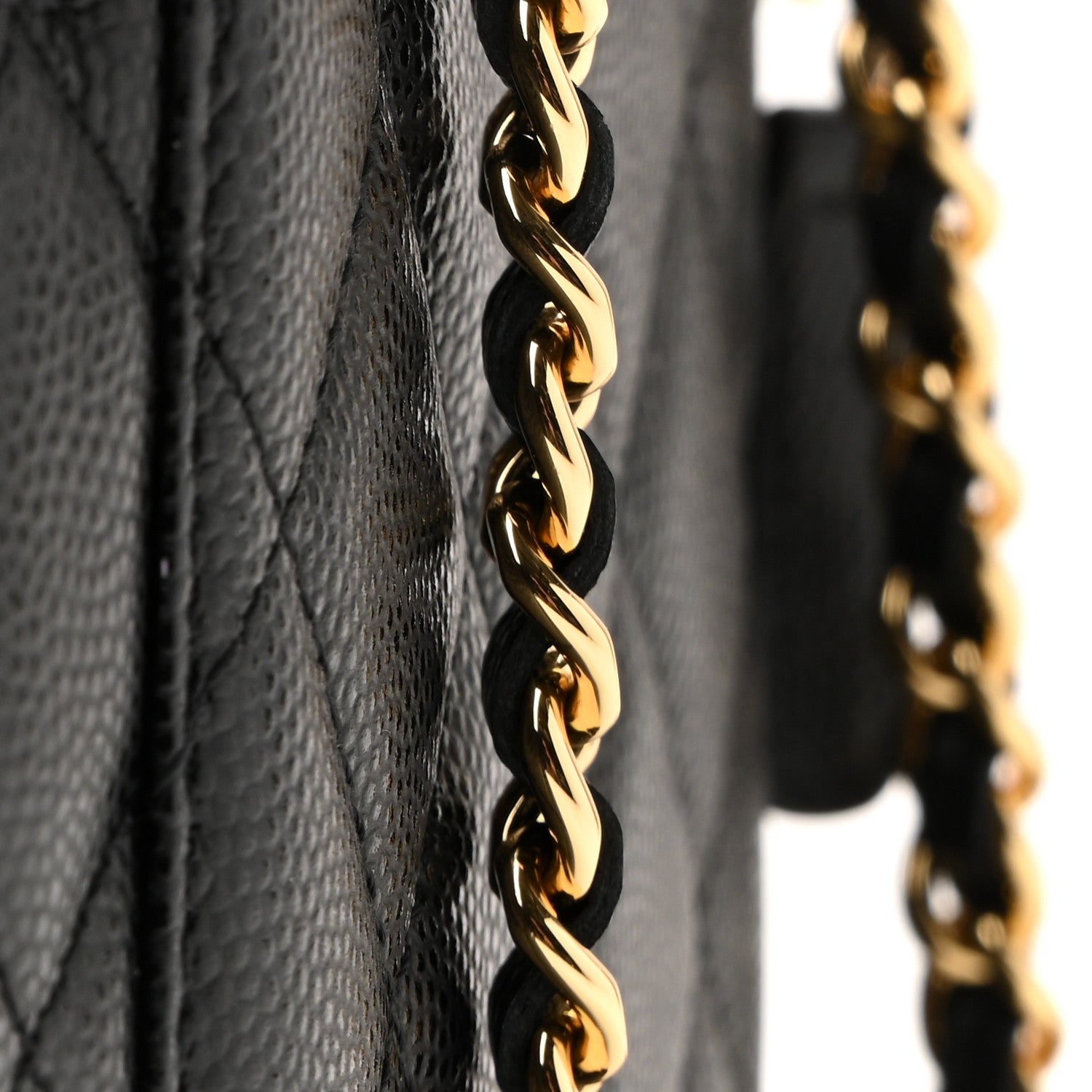 Chanel Caviar Quilted Polly Pocket East West Top Vanity With Chain Black 31 of 40