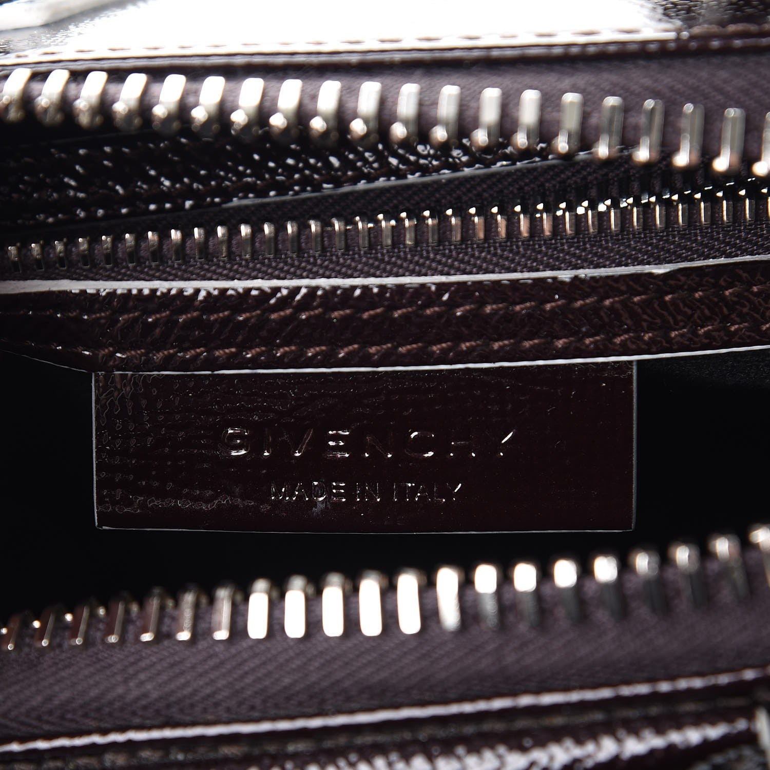Givenchy Patent Mini Tri-Color Antigona Black White Brown 6 of 12