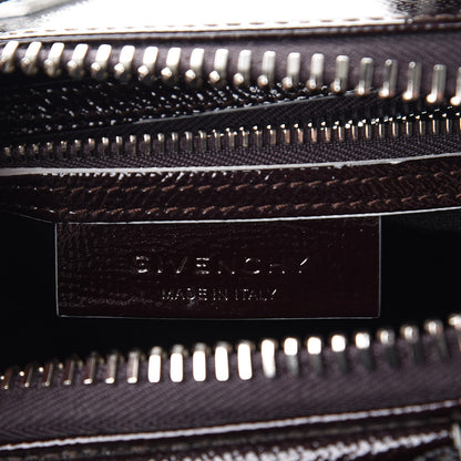 Givenchy Patent Mini Tri-Color Antigona Black White Brown 6 of 12