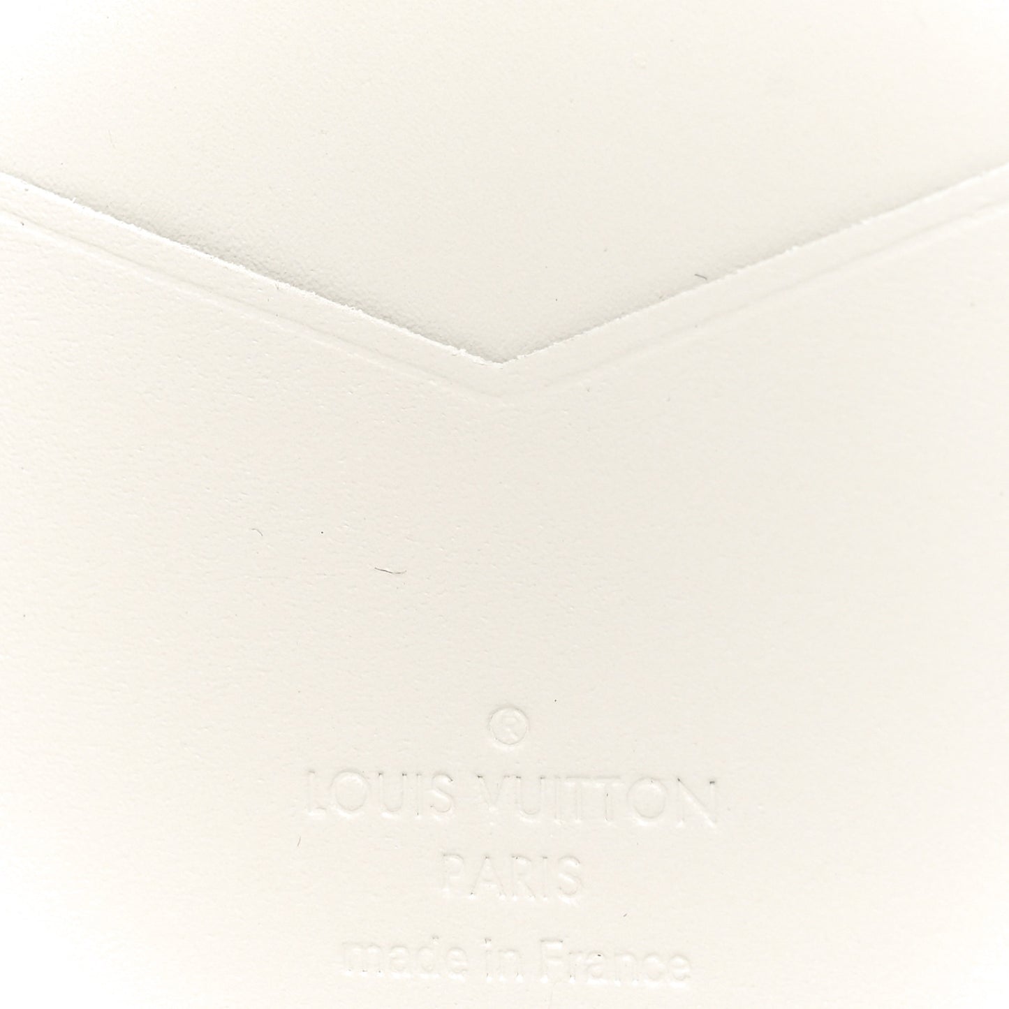 Calfskin Monogram Shadow Pocket Organizer NM White Navy