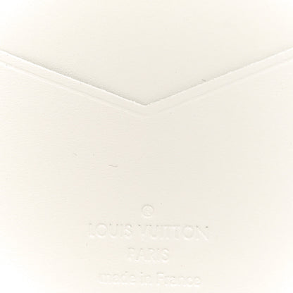 Louis Vuitton Calfskin Monogram Shadow Pocket Organizer NM White Navy 6 of 6