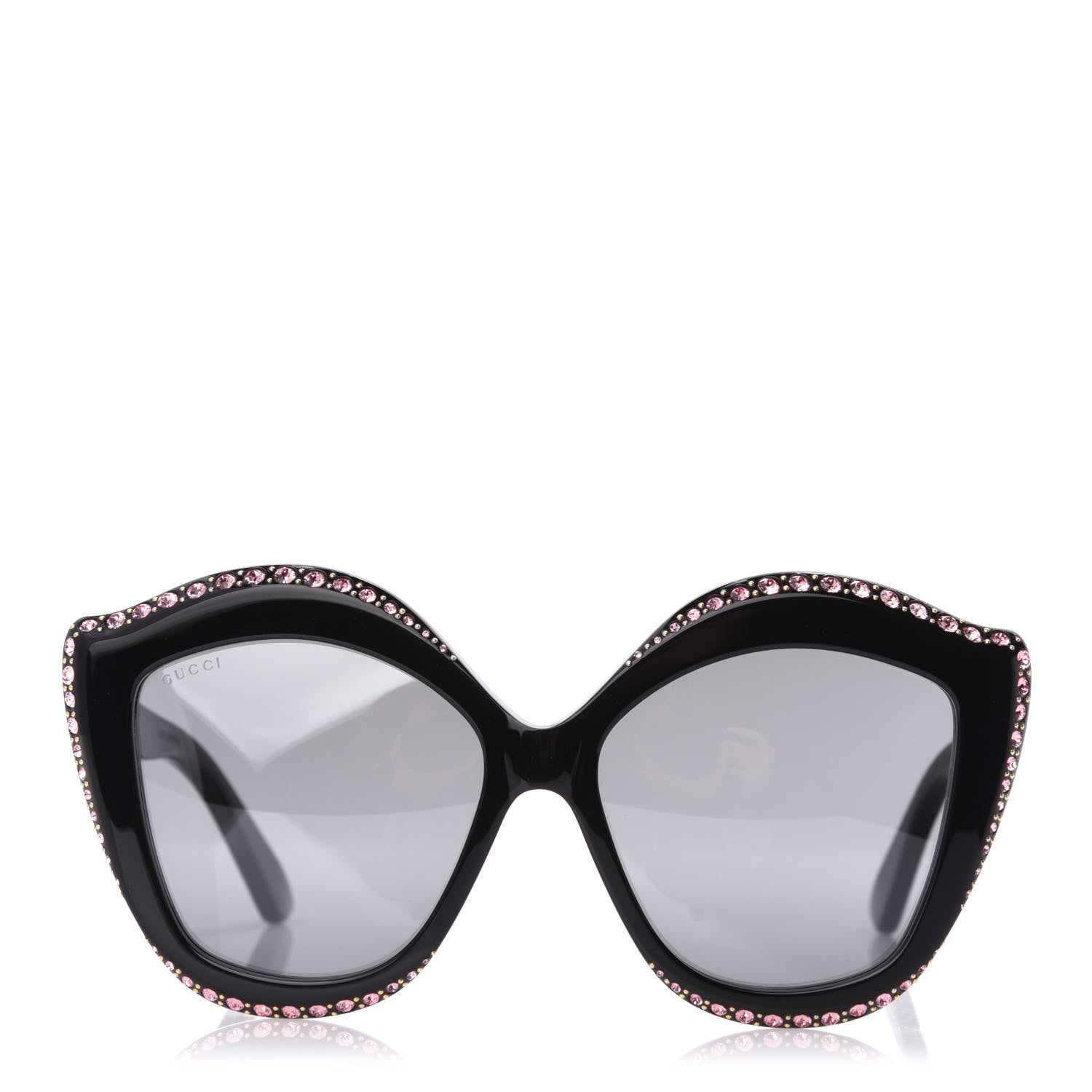 Gucci Crystal Cat Eye GG0118S Sunglasses Black 2 of 7