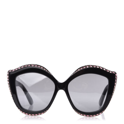 Gucci Crystal Cat Eye GG0118S Sunglasses Black 2 of 7