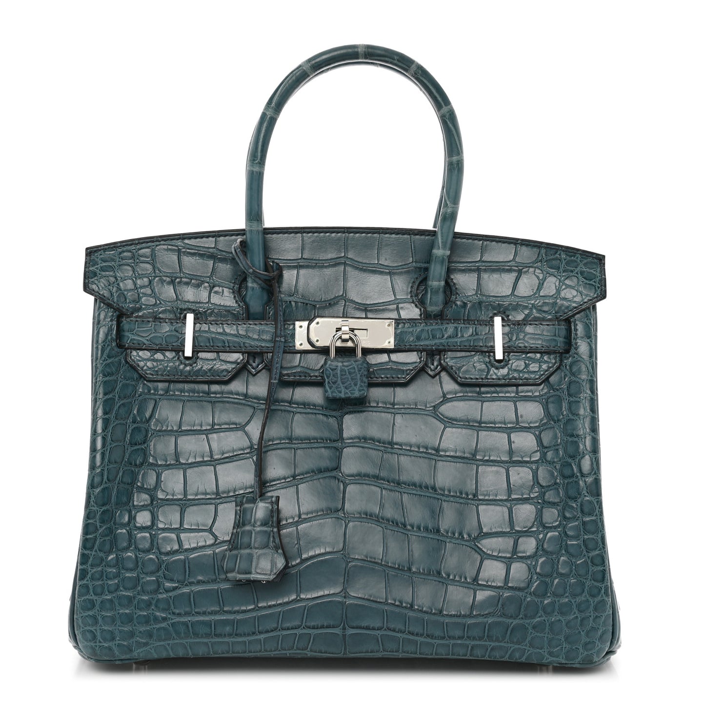 Matte Alligator Birkin 30 Bleu Tempete