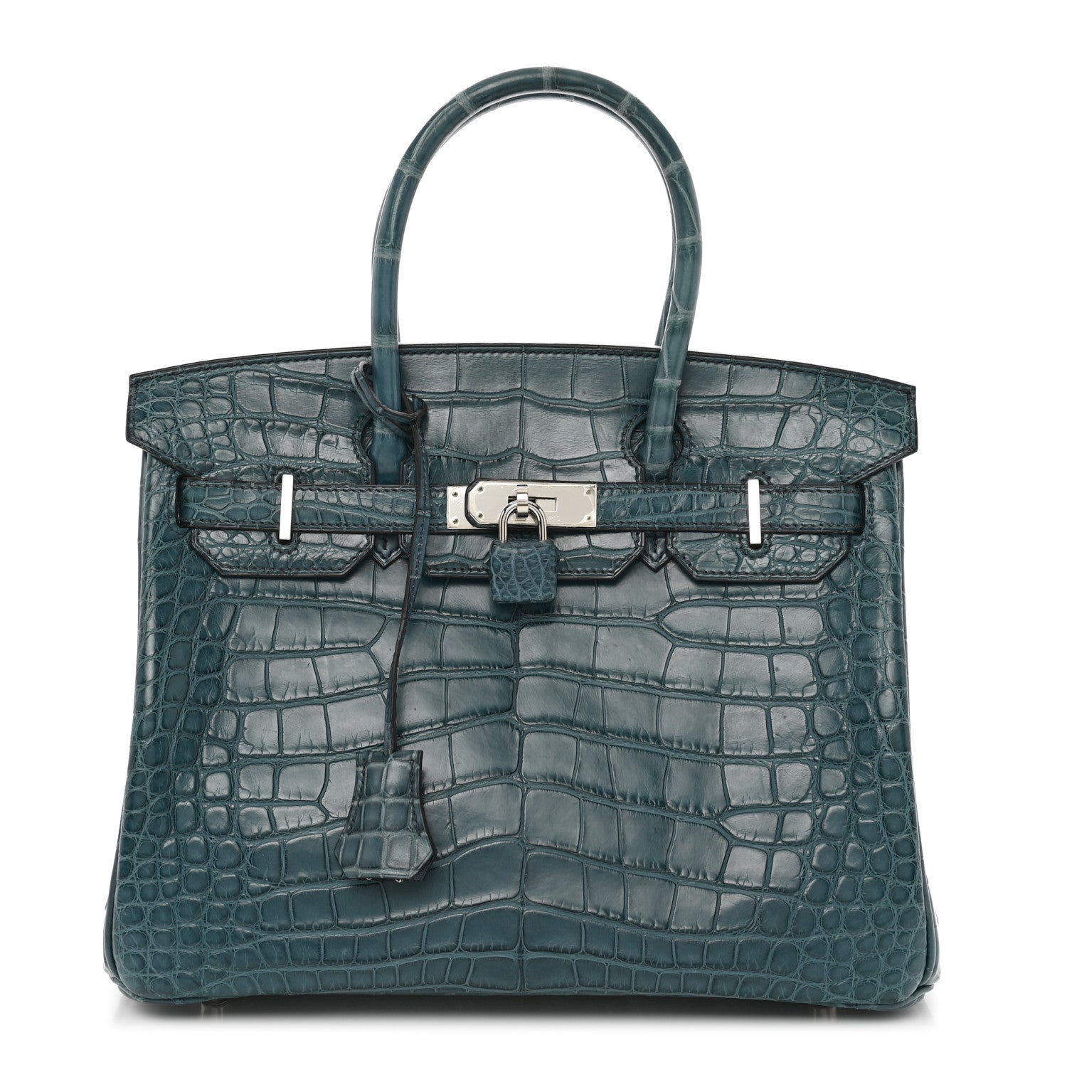 Hermes Matte Alligator Birkin 30 Bleu Tempete 1 of 13