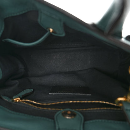 Burberry Grainy Calfskin House Check Small Banner Tote Smokey Green 5 of 10