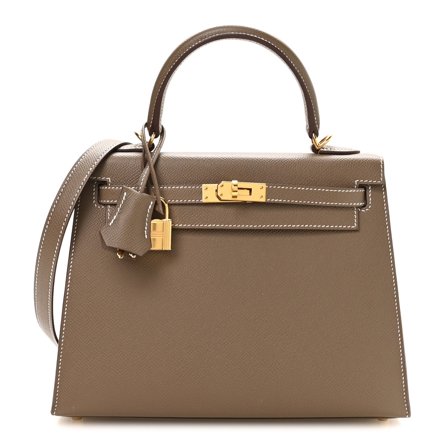 Hermes Epsom Kelly Sellier 25 Etoupe 1 of 11
