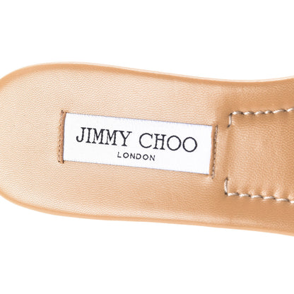Jimmy Choo Suede Nanda Studded Flat Slide Sandals 42 Brown 8 of 9