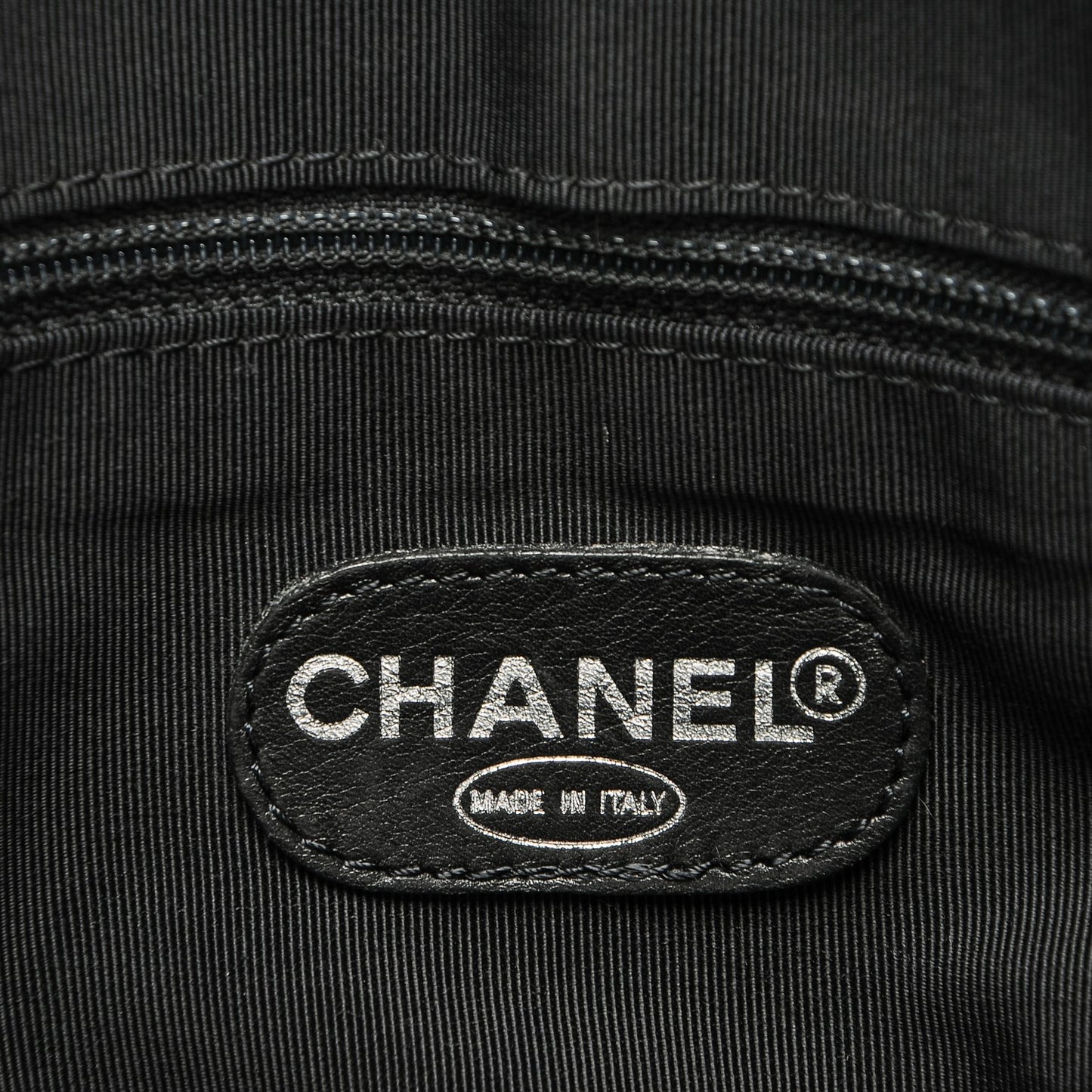 Caviar Quilted Shopping Tote Black