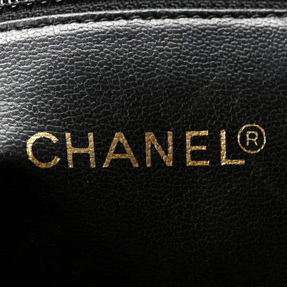 Chanel Lambskin Chevron Quilted Tote Black 5 of 9