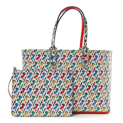 Christian Louboutin Patent Calfskin Small East West Cabata Tote Multicolor 1 of 9