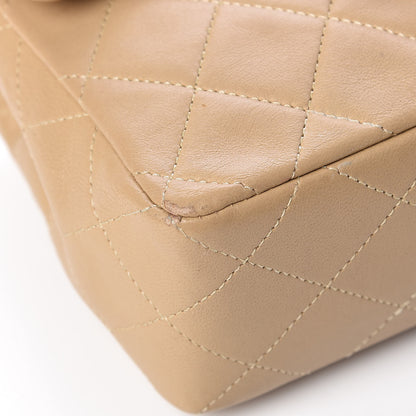 Chanel Lambskin Quilted Mini Square Flap Beige 11 of 15