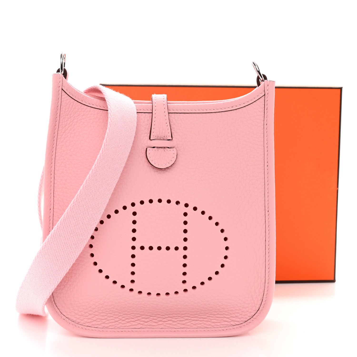 Hermes Taurillon Clemence Evelyne TPM Rose Sakura 11 of 11
