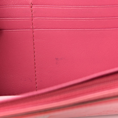Christian Dior Patent Ultimate Chain Wallet Fushia 8 of 17