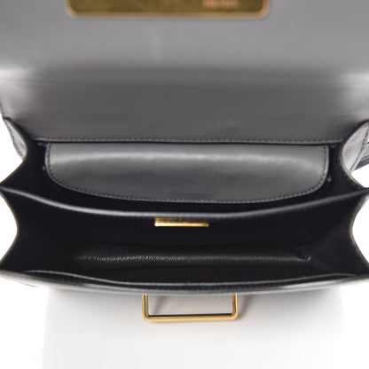 Prada City Calfskin Saffiano Cahier Bag Mercurio Black 7 of 8