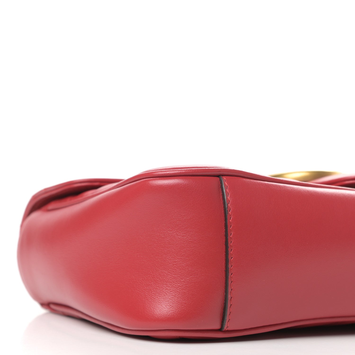 Gucci Calfskin Matelasse Small GG Marmont Shoulder Bag Hibiscus Red 8 of 10