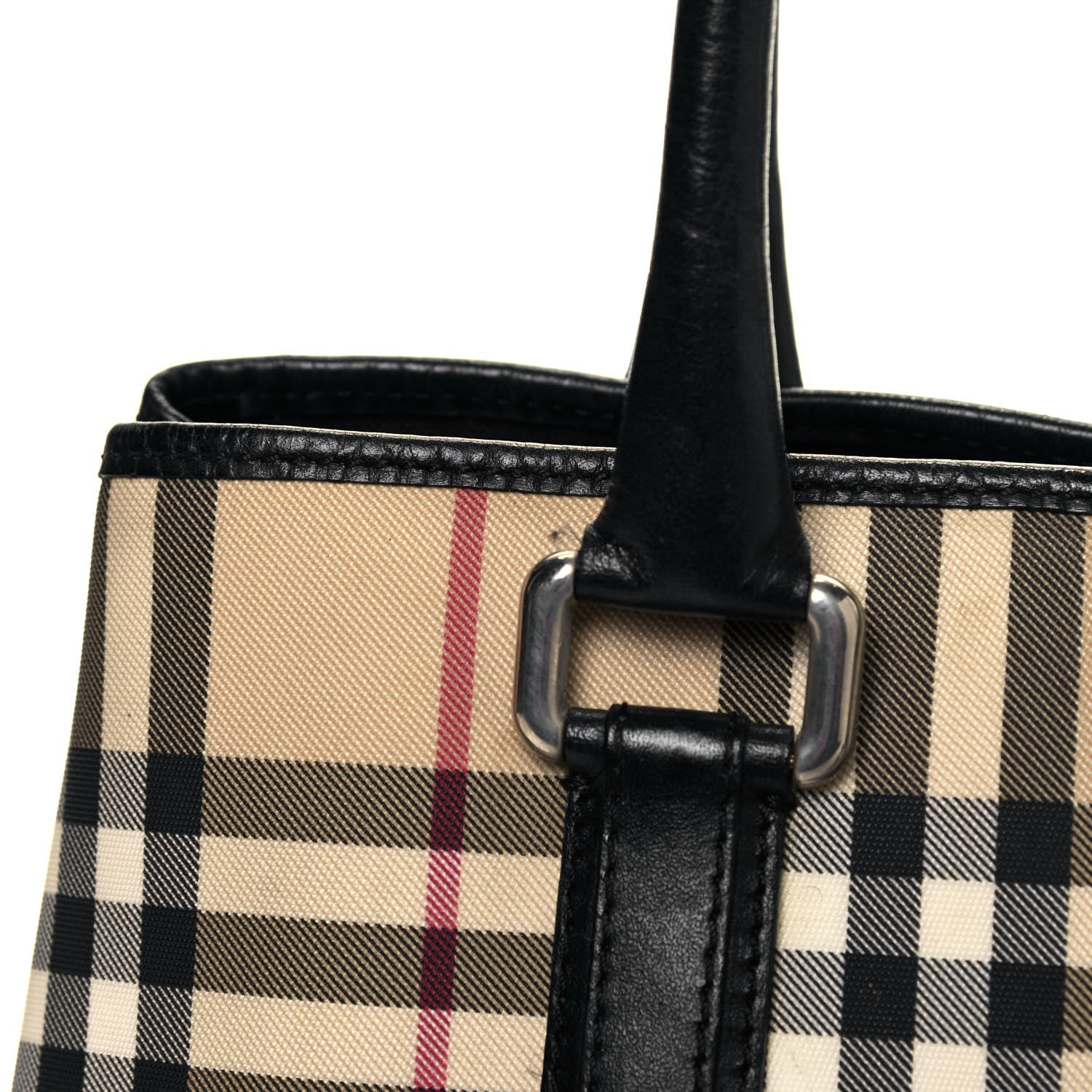 Burberry House Check Buckle Tote Black 22 of 25