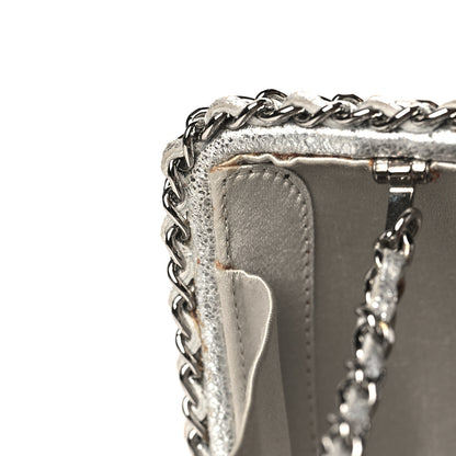 Chanel Metallic Lambskin Small Chain Around Clutch Silver 11 of 12