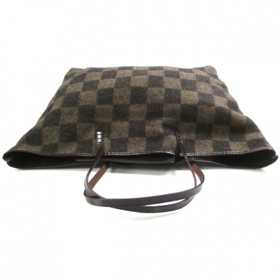 Fendi Vintage Cashmere Checkered Tote 6 of 11