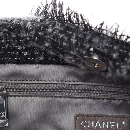 Chanel Tweed Lambskin Drawstring Tweedy Tote White 15 of 16