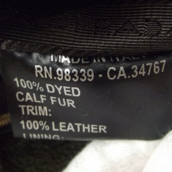 Calf Hair Leopard Print Shoulder Bag Avorio