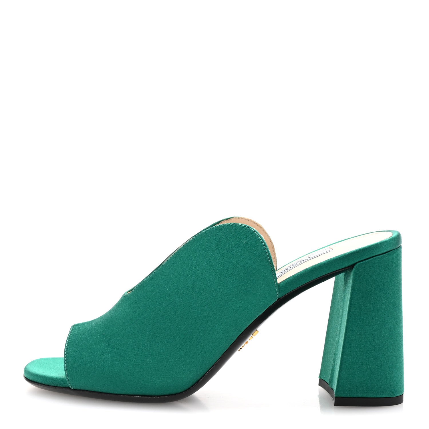 Prada Raso 90mm Slide Sandals 37 Mango 1 of 8